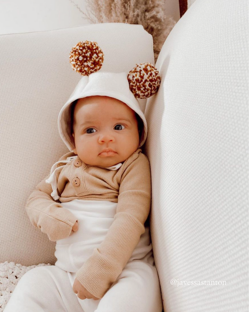 GOLDEN SAND Long-Sleeve Onesie