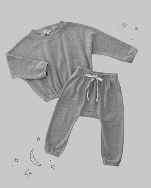 Grey jogger set sales