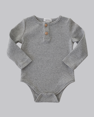 GREY Long-Sleeve Onesie