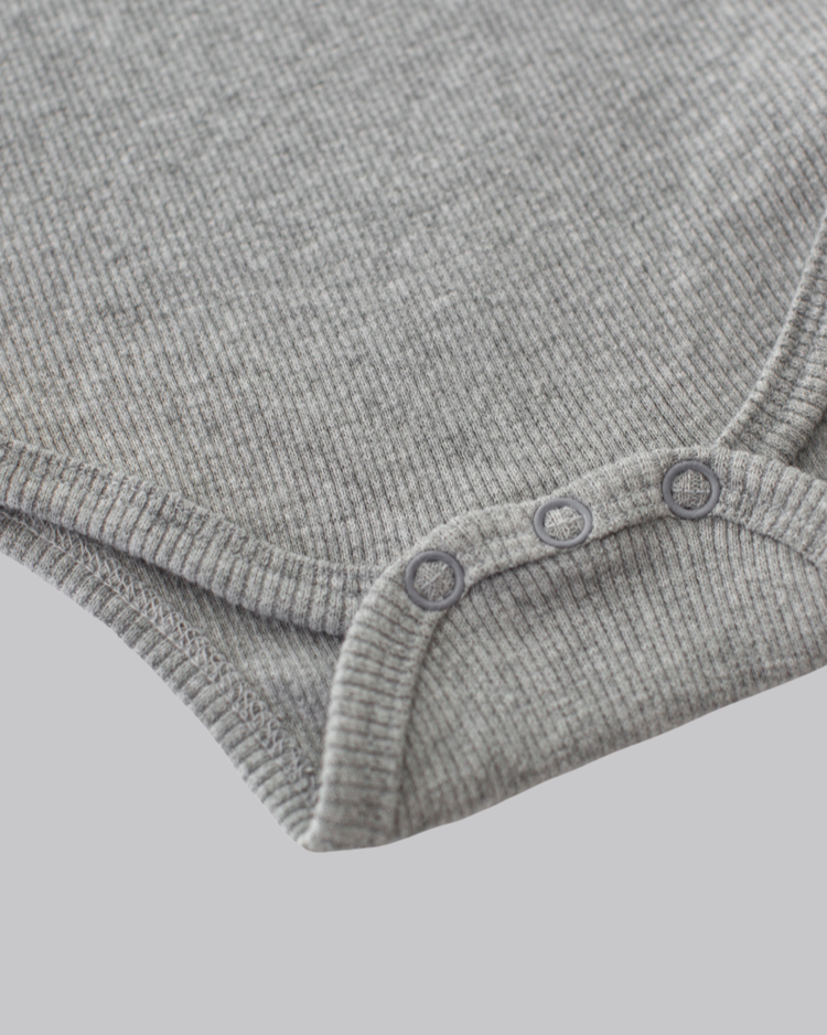 GREY Short-Sleeve Onesie