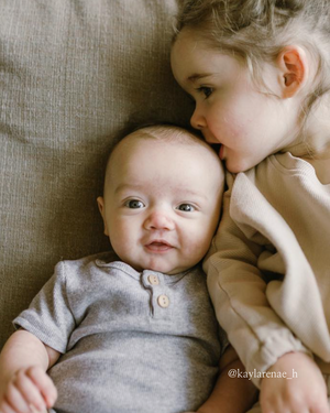 GREY Short-Sleeve Onesie