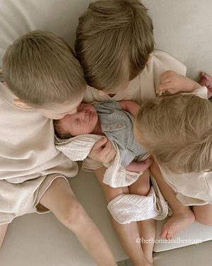 GREY Short-Sleeve Onesie
