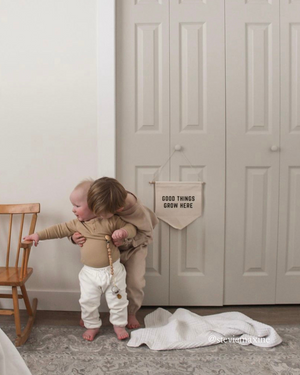 GOLDEN SAND Long-Sleeve Onesie